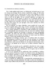 Cuadernos Hispanoamericanos, núm. 202, (octubre 1966). Índice de exposiciones / Manuel Sánchez-Camargo | Biblioteca Virtual Miguel de Cervantes