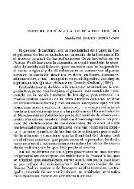 Introducción a la teoría del teatro / María del Carmen Bobes Naves | Biblioteca Virtual Miguel de Cervantes
