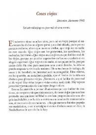 Cosas viejas : sainete relámpago en poco más de una escena / Carlos Arniches | Biblioteca Virtual Miguel de Cervantes