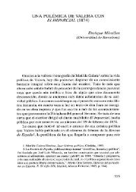 Una polémica de Valera con "El Imparcial" (1874)

 / Enrique Miralles | Biblioteca Virtual Miguel de Cervantes