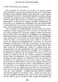 Cuadernos Hispanoamericanos, núm. 138 (junio 1961). Índice de exposiciones / Manuel Sánchez-Camargo | Biblioteca Virtual Miguel de Cervantes