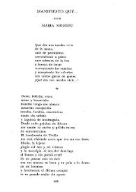 Manifesto que….  / por María Mombrú | Biblioteca Virtual Miguel de Cervantes