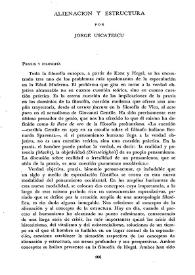 Alienación y estructura / por Jorge Uscatescu | Biblioteca Virtual Miguel de Cervantes