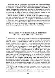 Localismo y universalidad temática de "El cencerro de cristal" / Marta Morello-Frosch | Biblioteca Virtual Miguel de Cervantes