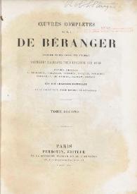 Oeuvres complétes. Tome second / de P. J. de Béranger | Biblioteca Virtual Miguel de Cervantes
