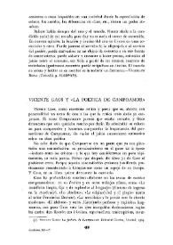 Vicente Gaos y "La poética de Campoamor" / Leopoldo de Luis | Biblioteca Virtual Miguel de Cervantes