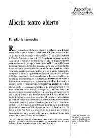 Alberti: teatro abierto    / Sabas Martín  | Biblioteca Virtual Miguel de Cervantes