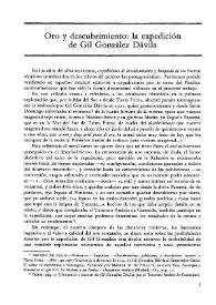 Oro y descubrimiento: la expedición de Gil González Dávila  / Ovidio García Regueiro | Biblioteca Virtual Miguel de Cervantes