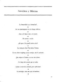 Aerolitos y Mínima  / Carlos Edmundo de Ory    | Biblioteca Virtual Miguel de Cervantes