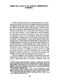 Pérez de Ayala y la novela modernista europea / J. J. Macklin | Biblioteca Virtual Miguel de Cervantes