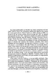 Valera en sus cartas   / J. Martínez Ruiz | Biblioteca Virtual Miguel de Cervantes