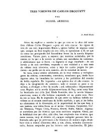 Tres visiones de Carlos Droguett  / por Miguel Arteche | Biblioteca Virtual Miguel de Cervantes