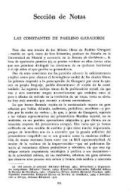 Las constantes de Paulino Garagorri / por Eduardo Tijeras | Biblioteca Virtual Miguel de Cervantes