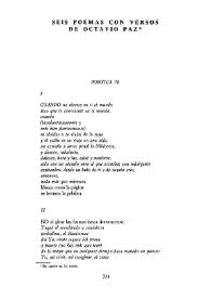 Seis poemas con versos de Octavio Paz  / Fernando Quiñones | Biblioteca Virtual Miguel de Cervantes