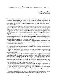 Carta de Carlos I a Úbeda sobre las Comunidades de Castilla / José Rodríguez Molina | Biblioteca Virtual Miguel de Cervantes