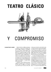 Teatro clásico y compromiso  / Luciano García Lorenzo  | Biblioteca Virtual Miguel de Cervantes