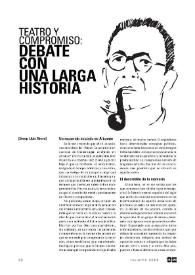 Teatro y compromiso: debate con una larga historia  / Josep Lluís Sirera Turó | Biblioteca Virtual Miguel de Cervantes