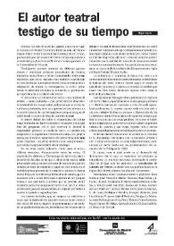 El autor teatral testigo de su tiempo  / Miguel Signes | Biblioteca Virtual Miguel de Cervantes