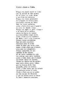Canto ahora a Cuba
 / Leopoldo de Luis | Biblioteca Virtual Miguel de Cervantes