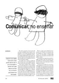 Comunicar, no enseñar / Lola Lara | Biblioteca Virtual Miguel de Cervantes