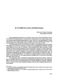 El mundo de la isla robinsoniana  / María Luz Suárez Castiñeira | Biblioteca Virtual Miguel de Cervantes