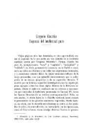 Gregorio Marañón, esquema de intelectual puro / Guillermo Díaz-Plaja | Biblioteca Virtual Miguel de Cervantes