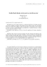 Emilia Pardo Bazán, intelectual na crise finisecular / Ramón Villares | Biblioteca Virtual Miguel de Cervantes