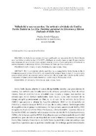 Valladolid y sus recuerdos. Un artículo olvidado de Emilia Pardo Bazán en "La Lira. Periódico quincenal de Literatura y Música Dedicado al Bello Sexo" / Marisa Sotelo Vazquez | Biblioteca Virtual Miguel de Cervantes
