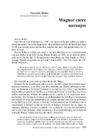 Wagner entre naranjos  / Facundo Tomás | Biblioteca Virtual Miguel de Cervantes