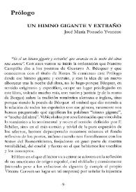 Un himno gigante y extraño. Prólogo / José María Pozuelo Yvancos | Biblioteca Virtual Miguel de Cervantes