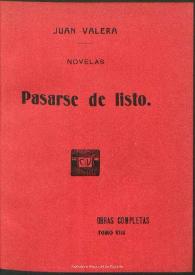Pasarse de listo: novela original [Fragmentos de "El Campo"] | Biblioteca Virtual Miguel de Cervantes