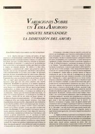 Variaciones sobre un tema amoroso (Miguel Hernández: la dimensión del amor) / Antonio Gracia | Biblioteca Virtual Miguel de Cervantes