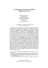 "La caída para levantarse": san Pablo, espejo de Quevedo / Ariadna García-Bryce | Biblioteca Virtual Miguel de Cervantes