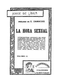 La hora sexual / Jorge de Líbila ; prólogo de E. Zamacois | Biblioteca Virtual Miguel de Cervantes