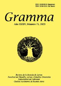 Gramma. Año XXXIV, número 71, 2023 | Biblioteca Virtual Miguel de Cervantes