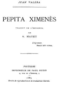 Pepita Jiménez [Fragmentos de "Revista de España"] | Biblioteca Virtual Miguel de Cervantes