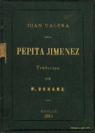 Pepita Jiménez [Fragmentos de "Revista de España"] | Biblioteca Virtual Miguel de Cervantes