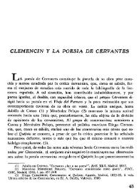 Clemencín y la poesía de Cervantes  / Francisco Javier Díez de Revenga | Biblioteca Virtual Miguel de Cervantes