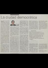 La ciudad democrática / José Carlos Rovira | Biblioteca Virtual Miguel de Cervantes