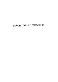Bocetos al temple / José María de Pereda ; edición, introducción y notas, Noël Valis | Biblioteca Virtual Miguel de Cervantes