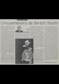 Cincuentenario de Bertolt Brecht / José Carlos Rovira | Biblioteca Virtual Miguel de Cervantes