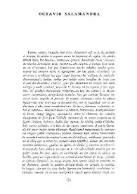 Octavio Salamandra / Pablo del Barco | Biblioteca Virtual Miguel de Cervantes