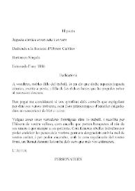 El Poeta : jugueta còmica en un acte i en vers  / Bartomeu Singala ; editor Antoni Nadal i Soler | Biblioteca Virtual Miguel de Cervantes