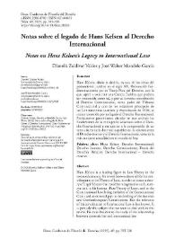 Notas sobre el legado de Hans Kelsen al Derecho Internacional  / Dianelis Zaldivar Valdes, José Walter Mondelo García | Biblioteca Virtual Miguel de Cervantes