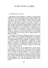 El relativismo en Baroja    / Eduardo Tijeras  | Biblioteca Virtual Miguel de Cervantes