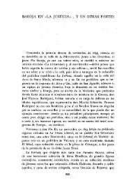 Baroja en "La Justicia"… y en otras partes    / José García Mercadal  | Biblioteca Virtual Miguel de Cervantes