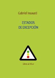 Estados de excepción  / Gabriel Insausti | Biblioteca Virtual Miguel de Cervantes