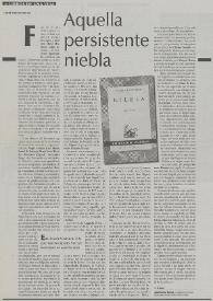 Aquella persistente niebla / José Carlos Rovira | Biblioteca Virtual Miguel de Cervantes
