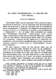 El alma becqueriana (a través de las "Rimas") / Concha Zardoya | Biblioteca Virtual Miguel de Cervantes