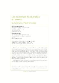 Las comedias colaboradas en escena  / María del Pilar Chouza-Calo y Elena Martínez Carro | Biblioteca Virtual Miguel de Cervantes